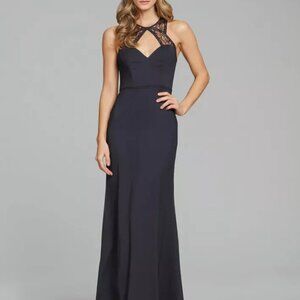 Hayley Paige Black Evening Dress‎ - Size 12